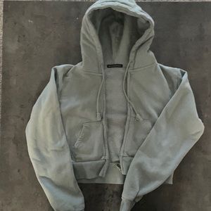 Brandy Melville Crystal Hoodie Sage